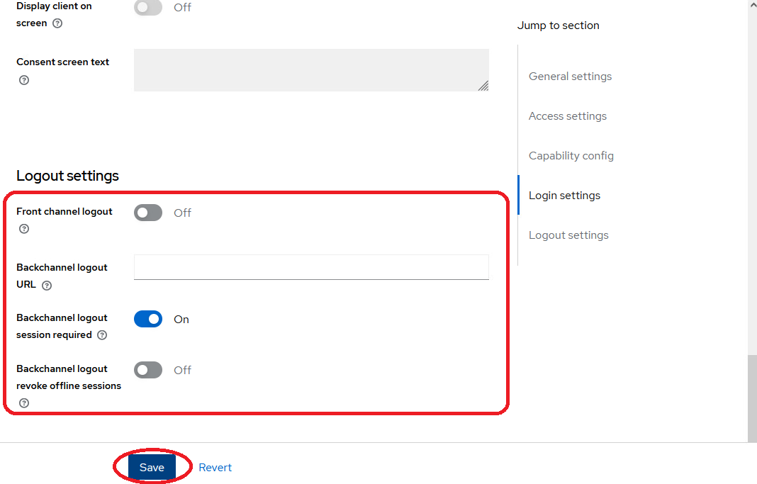 Add client easyprima 5 logout